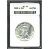 Image 1 : 1933-S 50C AU58 ANACS. Brilliant, lustrous, and sharply struck. A hint of rub on the breast of the e