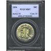 Image 1 : 1934 50C MS67 PCGS. Lustrous silver fields alternating with slight yellow patination over the centra