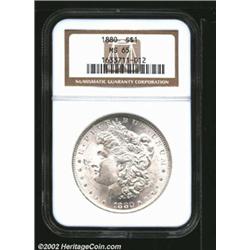 1880 S$1 MS65 NGC. A brilliant and lustrous Gem with a clean cheek and attractive surfaces. A well s