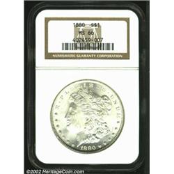 1880 S$1 MS66 NGC. This is one of the most appealing 1880 Morgan Dollars that we have handled, and i