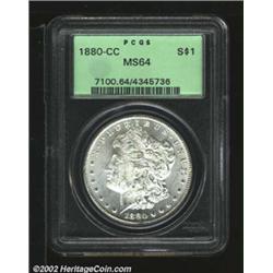 1880-CC S$1 8 Over Low 7 MS64 PCGS. The 7 within the 8 is unmistakable, however, PCGS has not record