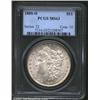 Image 1 : 1880-O S$1 MS63 PCGS. VAM-6A. Top 100 Variety. Die scratch (as struck) on left side of wreath, with.