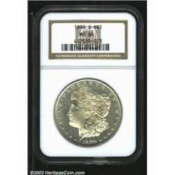 1880-S S$1 MS66 NGC. A well struck and beautifully preserved Gem that has unacknowledged prooflike s