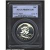 Image 1 : 1957 50C PR68 Deep Cameo PCGS. A lovely and lightly toned Superb Gem that offers outstanding Deep Ca