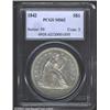 Image 1 : 1842 S$1 MS62 PCGS. The 1842 is one of the most available Seated Dollars in circulated grades, and w