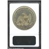 Image 2 : 1844 S$1 AU55 ANACS. Doubled Die Obverse. The obverse shield stripes have four lines instead of thre