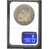 Image 2 : 1846 S$1 AU55 NGC. Some dappled dove-gray shadings adorn the partially lustrous surfaces of this unc