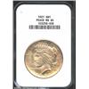 Image 1 : 1921 S$1 MS64 NGC. Dusky lemon-gold patina. A lustrous and impressively preserved near-Gem. The cent
