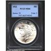 Image 1 : 1922 S$1 MS66 PCGS. Frosty-white mint bloom with near-perfect definition and only a few minute marks