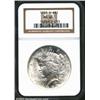 Image 1 : 1922-D S$1 MS66 NGC. Shimmering, pure white luster with a near-complete strike. The surfaces are sat