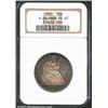 Image 3 : 1869 50C PR67 NGC. Ex: P. Kaufman. Breen (1977) lists three different "varieties" of this proof deli