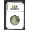 1885 50C PR64 Cameo NGC. Sharply struck and beautifully preserved with rich lemon-gold patina. The c