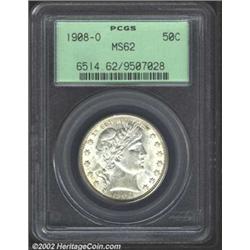 1908-O 50C MS62 PCGS. Produced in records numbers for the series, the 1908-O (5.3 million coins prod