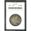 1911 50C MS63 ANACS. Densely speckled lavender-gray patina. A sharply struck example that has modera