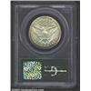 Image 2 : 1911-S 50C MS62 PCGS. Slate-gray color forms a base for streaks of tan patina. This is a sharply str