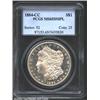 1884-CC S$1 MS65 Deep Mirror Prooflike PCGS. The portrait has a blush of gold patina. A sharply deta