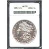Image 1 : 1895-S S$1 AU53 ANACS. The legends and devices have abundant portions of the original luster. The su