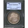 Image 1 : 1898 S$1 MS65 Deep Mirror Prooflike PCGS. Iridescent blue-violet and yellow-gold patina. The fields.