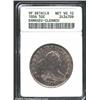 1806 50C Pointed 6, Stem--Damaged, Cleaned--ANACS. VF Details, Net VG10. O-120, R.3. Harshly cleaned