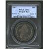 1807 50C Draped Bust AU53 PCGS. O-105, R.2. Deep gray and blue toning covers most of each side with.