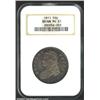 1811 50C Small 8 MS61 NGC. O-105, R.2. Lovely lilac and sea-green patina. The centers are nicely str