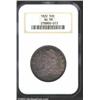 1822 50C AU58 NGC. O-114, R.3. Rich lilac-violet and golden-brown patina. A nicely struck example th