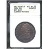 1836 50C Lettered Edge--Cleaned, Retoned--ANACS. Unc Details, Net AU55. O-108, R.1. The 1836 over 13