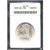 1839-O 50C AU53 ANACS. The mintmark is repunched south. The stars, legends, and devices are lustrous
