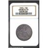 1874 50C Arrows AU58 NGC. A sharply struck and lightly abraded specimen that has deep golden-brown a