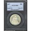 1877 50C MS64 PCGS. A solid example of this date. The milky white obverse patina dithers slightly to