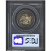 Image 2 : 1861 50C PR64 PCGS. A razor-sharp near-Gem with luminous rose-violet and electric-blue patina. The r