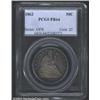 1862 50C PR64 PCGS. Lovely navy-blue and orange-gold patina appears when the coin is tilted under a.