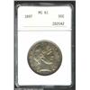 Image 1 : 1897 50C MS61 ANACS. The coffee-brown and gold patina is especially rich at the borders. A well stru