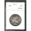 1898 50C MS61 ANACS. Attractive mauve-purple patina. A lustrous Barber Half that has only the fainte