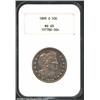 1899-O 50C MS63 NGC. Decidedly prooflike with attractive golden-brown and powder-blue patina. The re