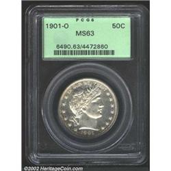 1901-O 50C MS63 PCGS. This issue's original mintage of 1.1 million pieces is on the low side even fo