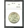 1905 50C MS63 ANACS. The borders have dusky copper-gold patina. A well struck and flashy representat