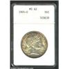 1905-O 50C MS62 ANACS. The margins have original golden-brown color. A lustrous coin with a reasonab