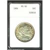 1906 50C MS60 ANACS. A lustrous and lightly toned specimen that has pleasing luster and a sharp stri
