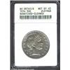 1914 50C--Scratched, Cleaned--ANACS. AU Details, Net XF45. A green-gray example that has extensive s