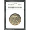 1916-S 50C AU50 ANACS. A briefly circulated but problem-free example of this early low mintage issue