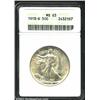 1918-D 50C MS63 ANACS. A lovely light golden-brown example that has impressive luster and carefully.
