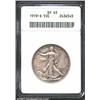 1919-S 50C XF45 ANACS. A slate-gray piece with rich plumage details on the eagle. The obverse has fa