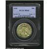 Image 1 : 1920 50C MS65 PCGS. The obverse has rich apricot patina, while the reverse has lavender and yellow-g