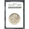 Image 1 : 1920-S 50C AU50 ANACS. The right obverse field has scattered minor abrasions, but the devices are bo