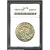 1920-S 50C AU58 ANACS. Both sides have rich swirls of sunset-gold and lavender patina. A Borderline.