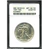 1921 50C--Cleaned--ANACS. Unc Details, Net AU50. Lustrous with a good strike, but the Walking Libert