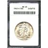 1942-S 50C MS65 ANACS. The periphery is graced with sprinkles of golden-brown patina. The strike is.