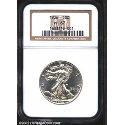 1936 50C PR67 NGC. Once production of proof coinage commenced again in 1936, after a 20-year hiatus,