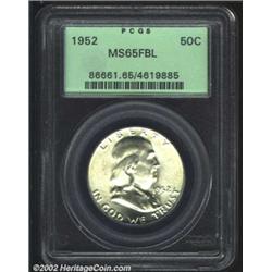 1952 50C MS65 Full Bell Lines PCGS. There is not a single suggestion of toning on either side of thi